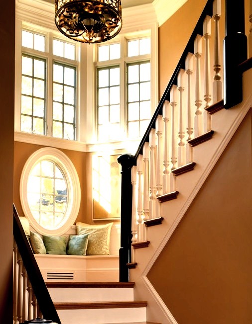 Shingle Style Stair Tower And Bench