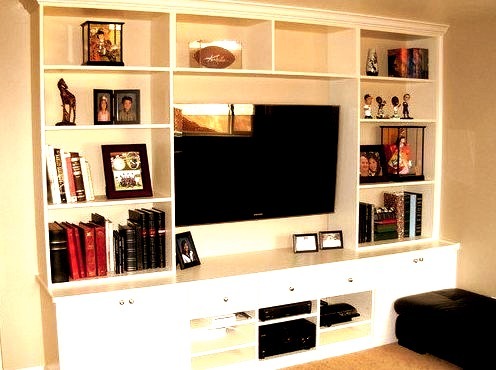 Entertainment Center In Ivory