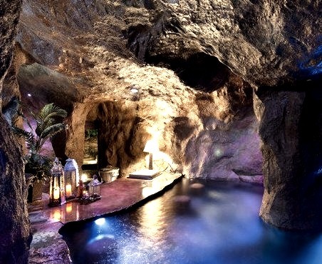 Ultimate Man Cave Natural Grotto And Luxury Pool